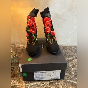 Dolce & Gabbana - Decollette Suede + Tulle - Multicolor - Size 38 1/2